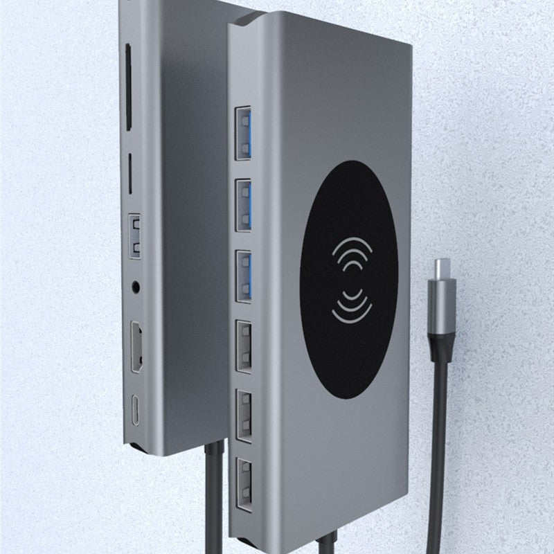 15-in-1 USB-C Hub | Wireless Charging | 4K HDMI | SD/TF | Ethernet | MacBook