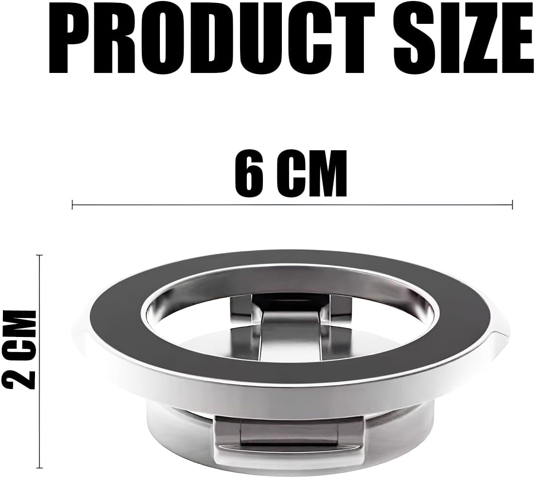 Magnetic Car Phone Holder | 360 Degree Rotating | Foldable | Zinc Alloy & ABS | Universal Fit