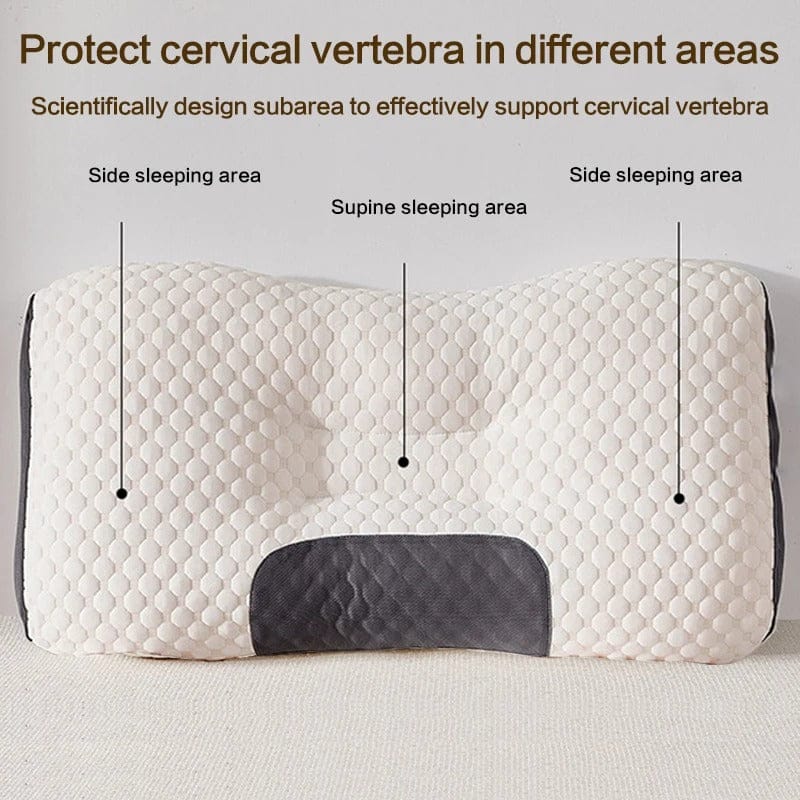 Orthopedic Memory Foam Neck Pillow | Cervical Support | Medium & Large | Washable Cover