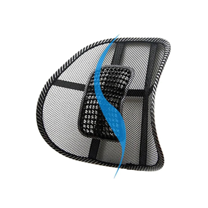 Mesh Back Support Cushion | Lumbar Brace | With or Without Massage Beads | Car, Office & Home