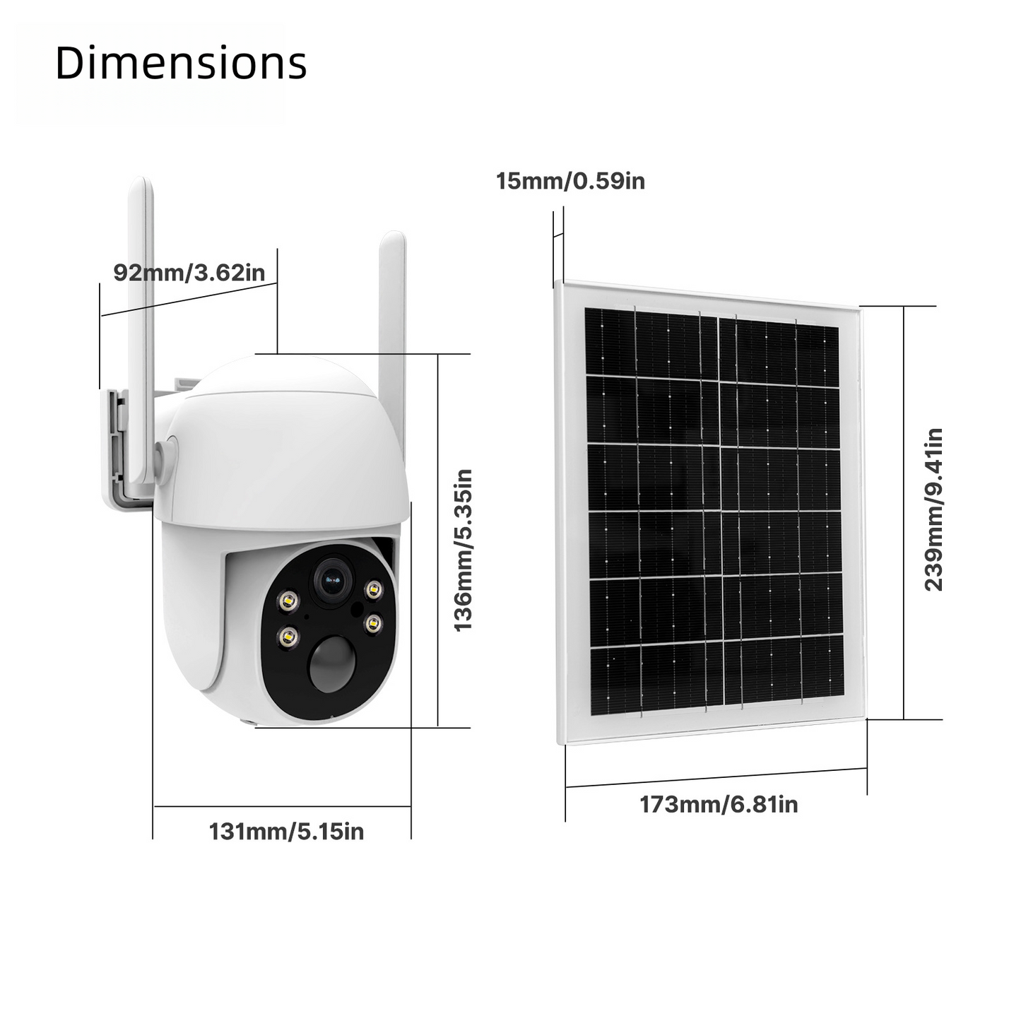 Solar 4G LTE Security Camera | 2K HD | AI Motion | IP65 | 360° Pan & Tilt | Two-Way Audio