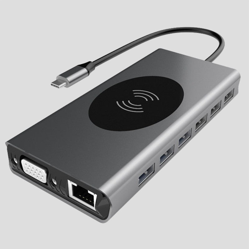15-in-1 USB-C Hub | Wireless Charging | 4K HDMI | SD/TF | Ethernet | MacBook