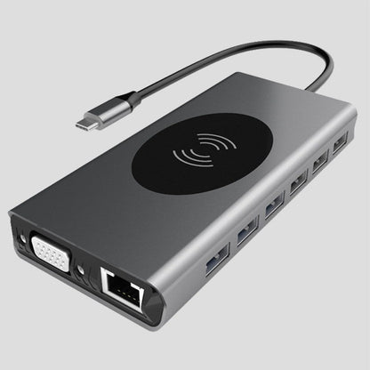 15-in-1 USB-C Hub | Wireless Charging | 4K HDMI | SD/TF | Ethernet | MacBook