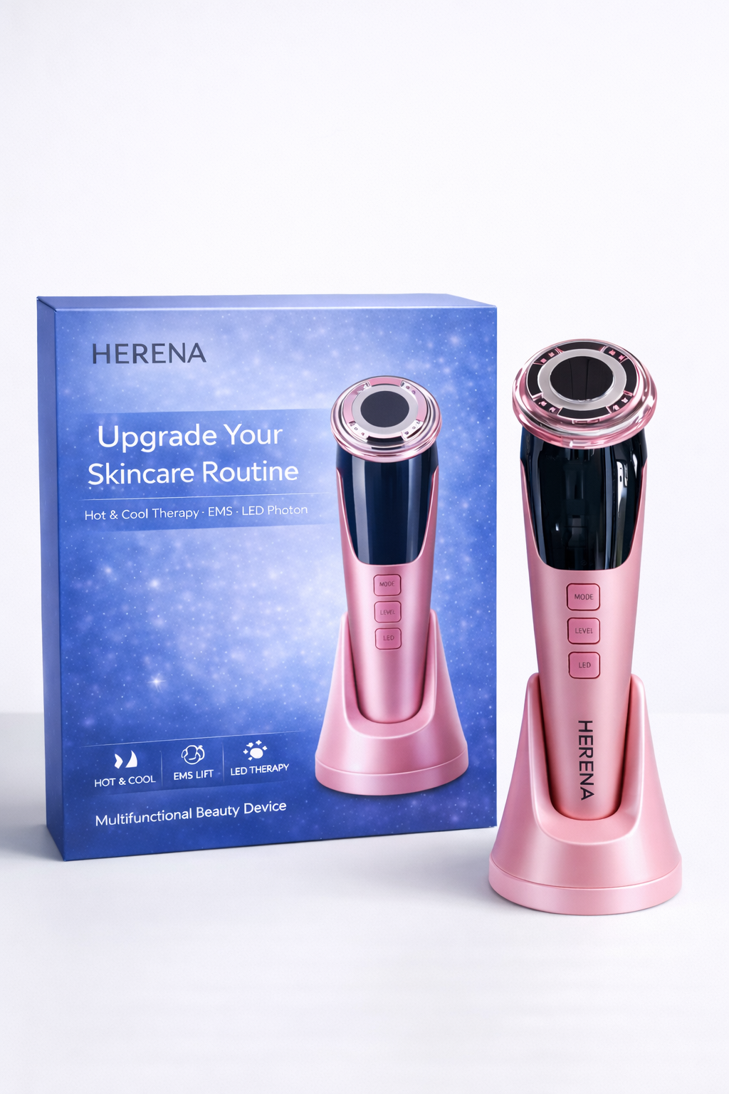 Herena SkinReset™ 5-In-1 Red & Blue Light Thermal Facial Device