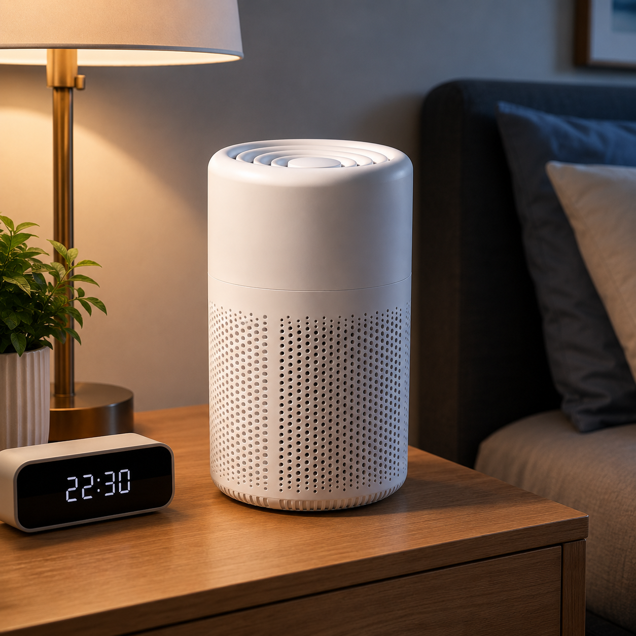 Air Purifier | True HEPA | Three-Stage Filtration | 25 dB | Portable | Home & Bedroom Use