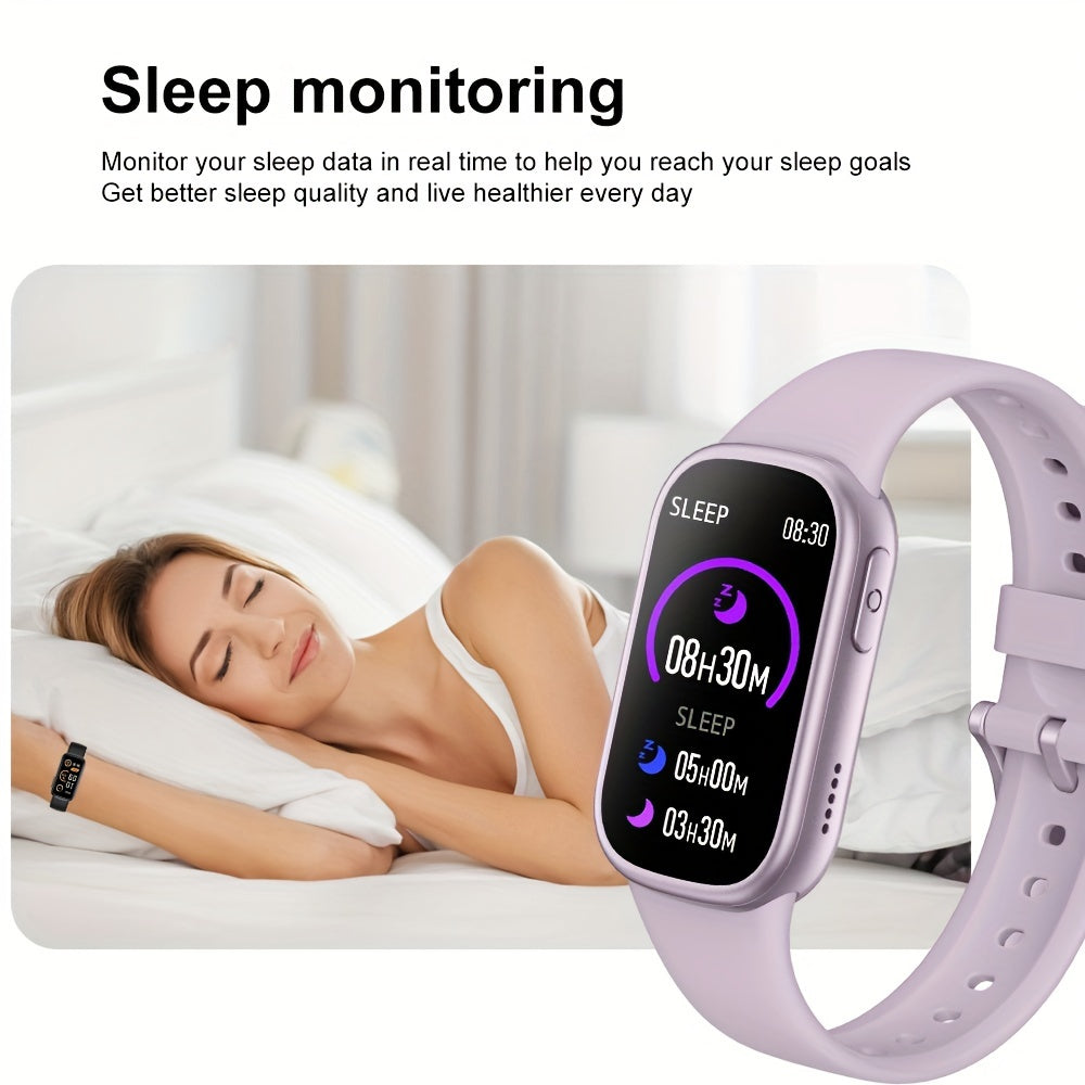 Smartwatch | IP68 Waterproof | 7-Day Battery | Android & iOS | White, Blue, Burgundy & Purple