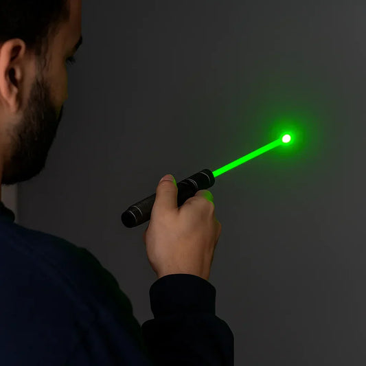 Rechargeable Laser Pointer Torch | Adjustable Focus | Aluminium Alloy Body