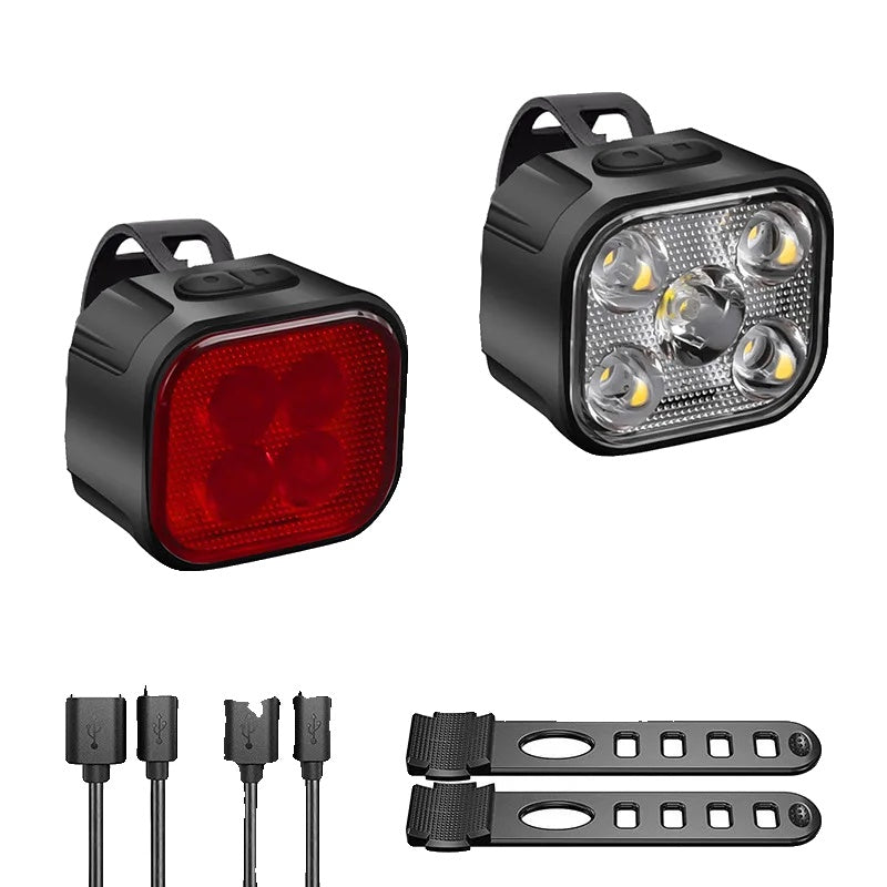 Rechargeable Bike Lights | USB-C | 350 Lumens Front | IPX65 Waterproof | 8 & 12 Modes