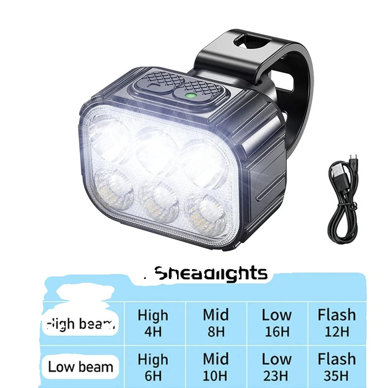 Rechargeable Bike Lights | USB-C | 350 Lumens Front | IPX65 Waterproof | 8 & 12 Modes