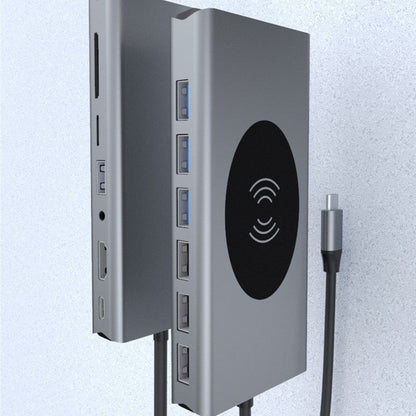 15-in-1 USB-C Hub | Wireless Charging | 4K HDMI | SD/TF | Ethernet | MacBook