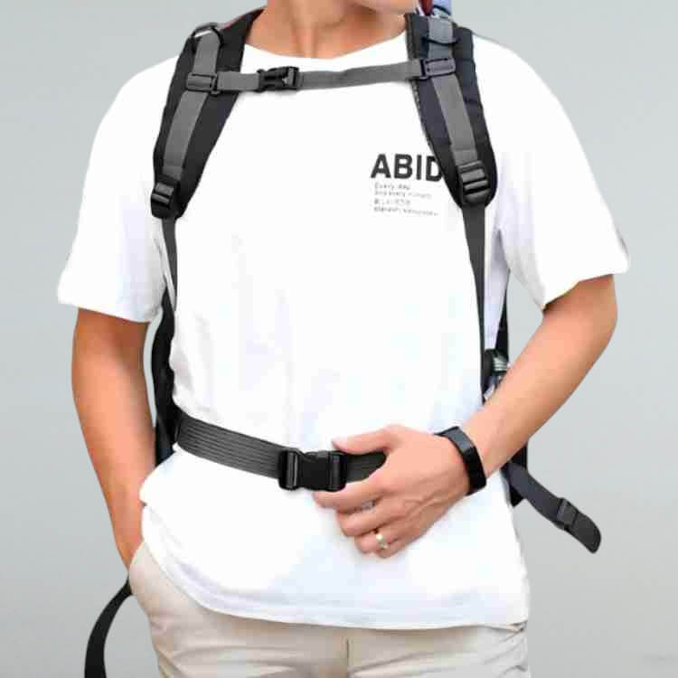40L Waterproof Hiking Backpack | Adjustable Straps | Padded Back Panel | Blue, Black & Grey