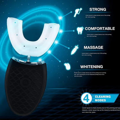 U-Shaped Electric Toothbrush | Silicone Brush Head | Automatic Sonic Clean