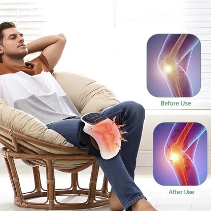 Knee Massager | Air Compression | Heat & Red Light Therapy | USB Rechargeable | Multi-Area