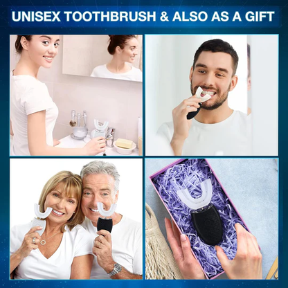 U-Shaped Electric Toothbrush | Silicone Brush Head | Automatic Sonic Clean