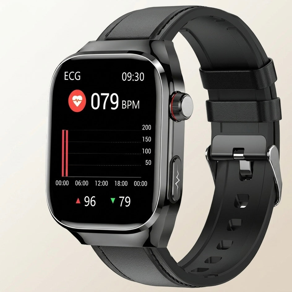 ECG Smart Watch | 2.04" AMOLED | IP68 | Bluetooth Calling | 650mAh | Heart Rate & Sleep