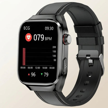 ECG Smart Watch | 2.04" AMOLED | IP68 | Bluetooth Calling | 650mAh | Heart Rate & Sleep