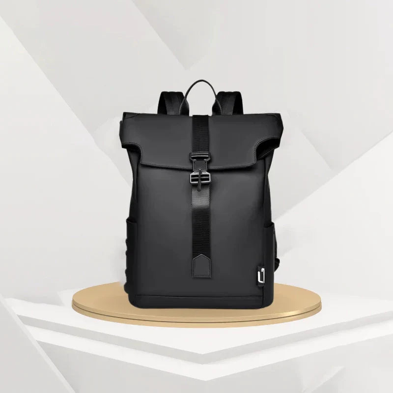 Waterproof Travel Backpack | USB Charging Port | Laptop Compartment | Black, Grey & Green