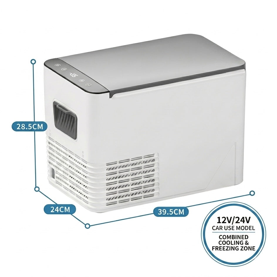 Portable Car Refrigerator | -18°C Compressor Cooling | 42mm Insulation | Car & Home Use