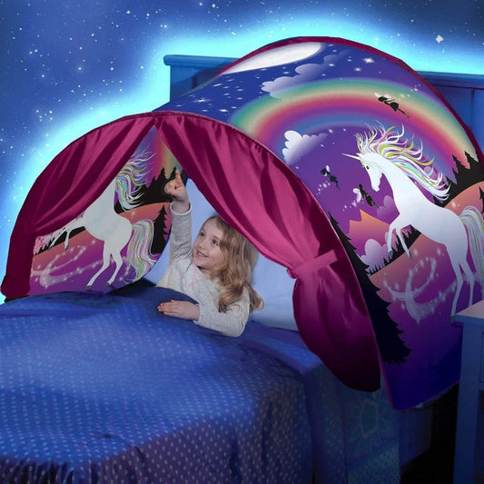 Kids Bed Tent | Fantasy Design | Fun Indoor Play Canopy For Bedrooms