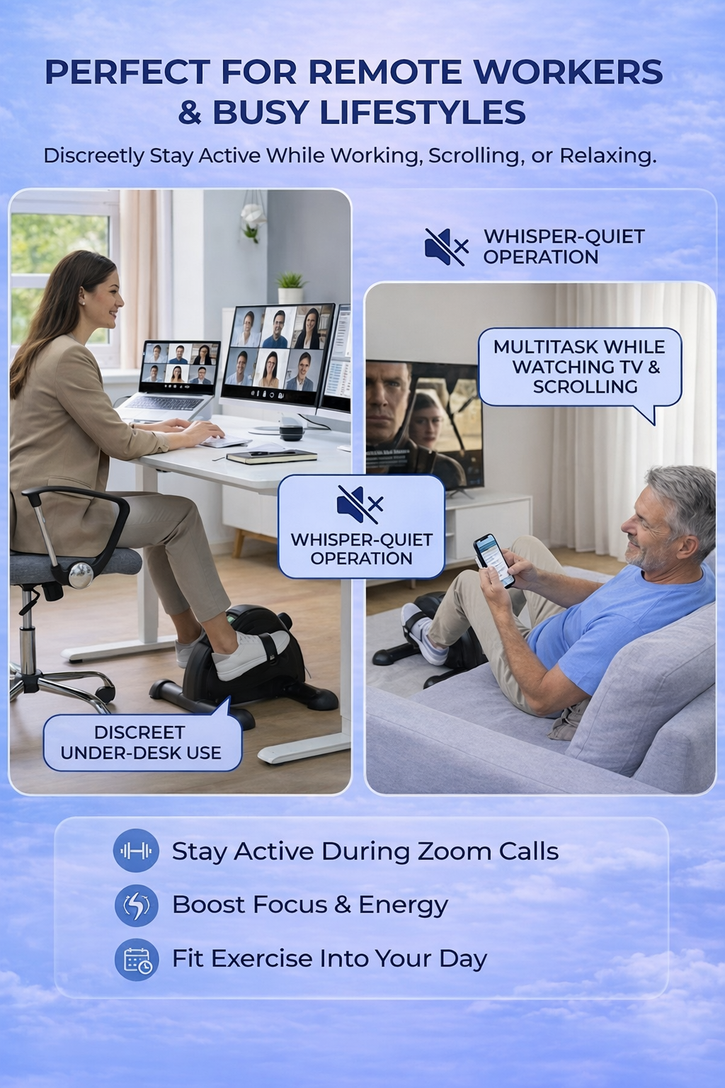 Herena™ Mini Pedal Exercise Bike