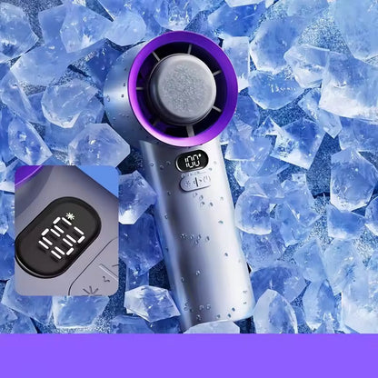 Portable Handheld Fan | 3 Speed | USB Rechargeable | 2400mAh & 3600mAh | Purple & White