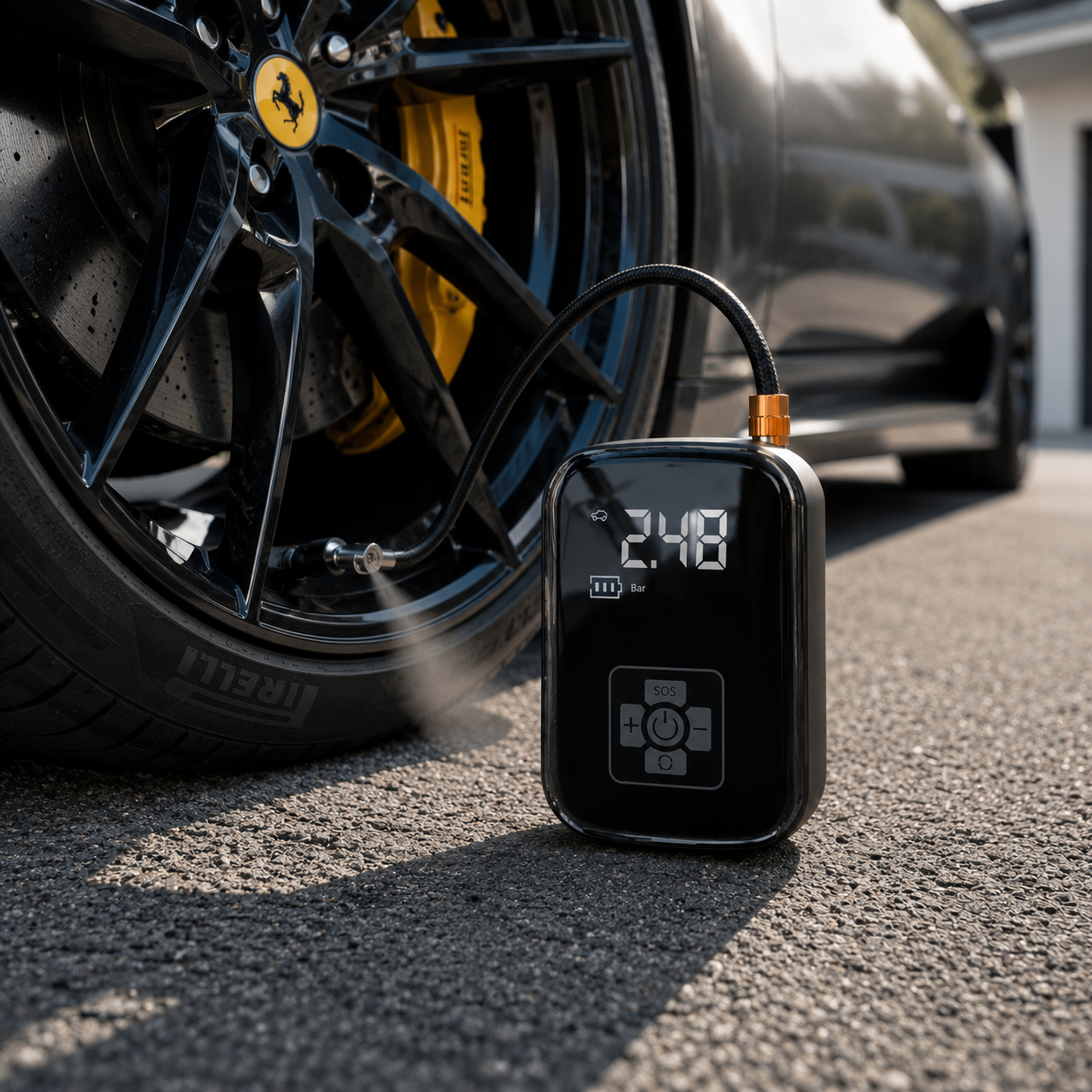 Tyre Inflator | Digital LED Display | USB Rechargeable | Auto-Stop | Cars, Bikes & Inflatables