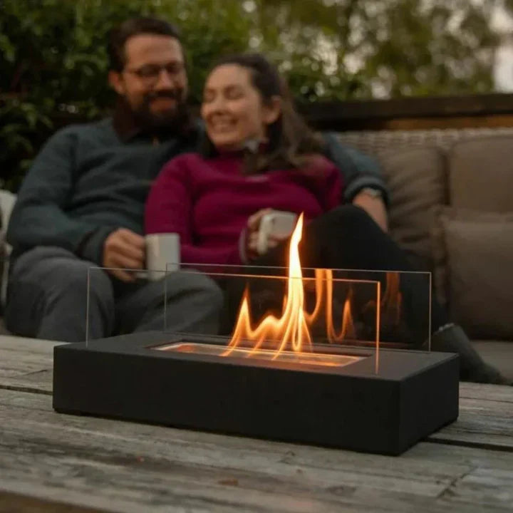 Tabletop Fire Pit with S'mores Maker Kit | Portable Mini Fireplace | Indoor & Outdoor