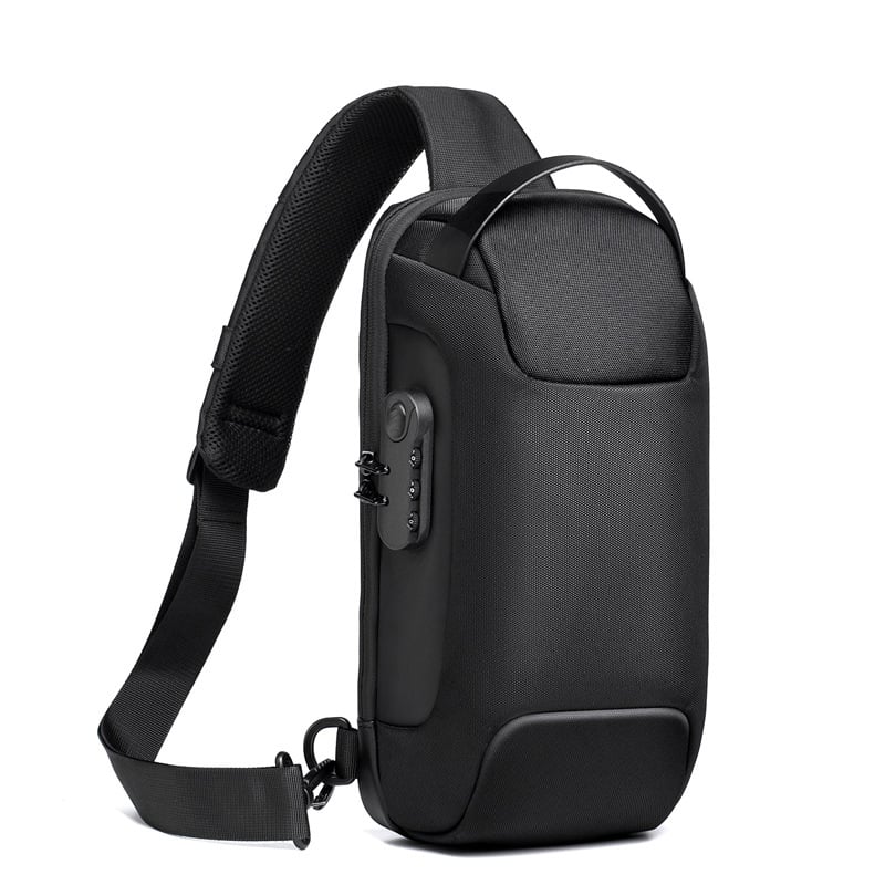 Waterproof Crossbody Bag | Anti-Theft Hidden Zip | USB 3.0 Charging Port | Oxford | Unisex