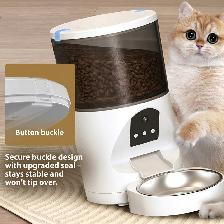 Automatic Pet Feeder with 2K HD Camera | 4L or 6L | Remote Control | Dogs & Cats