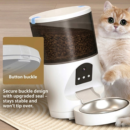 Automatic Pet Feeder with 2K HD Camera | 4L or 6L | Remote Control | Dogs & Cats
