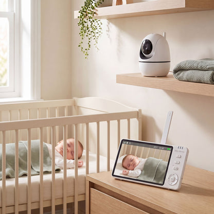Baby Monitor | 360 Degree Pan & Tilt HD Camera | Remote Nursery Viewing