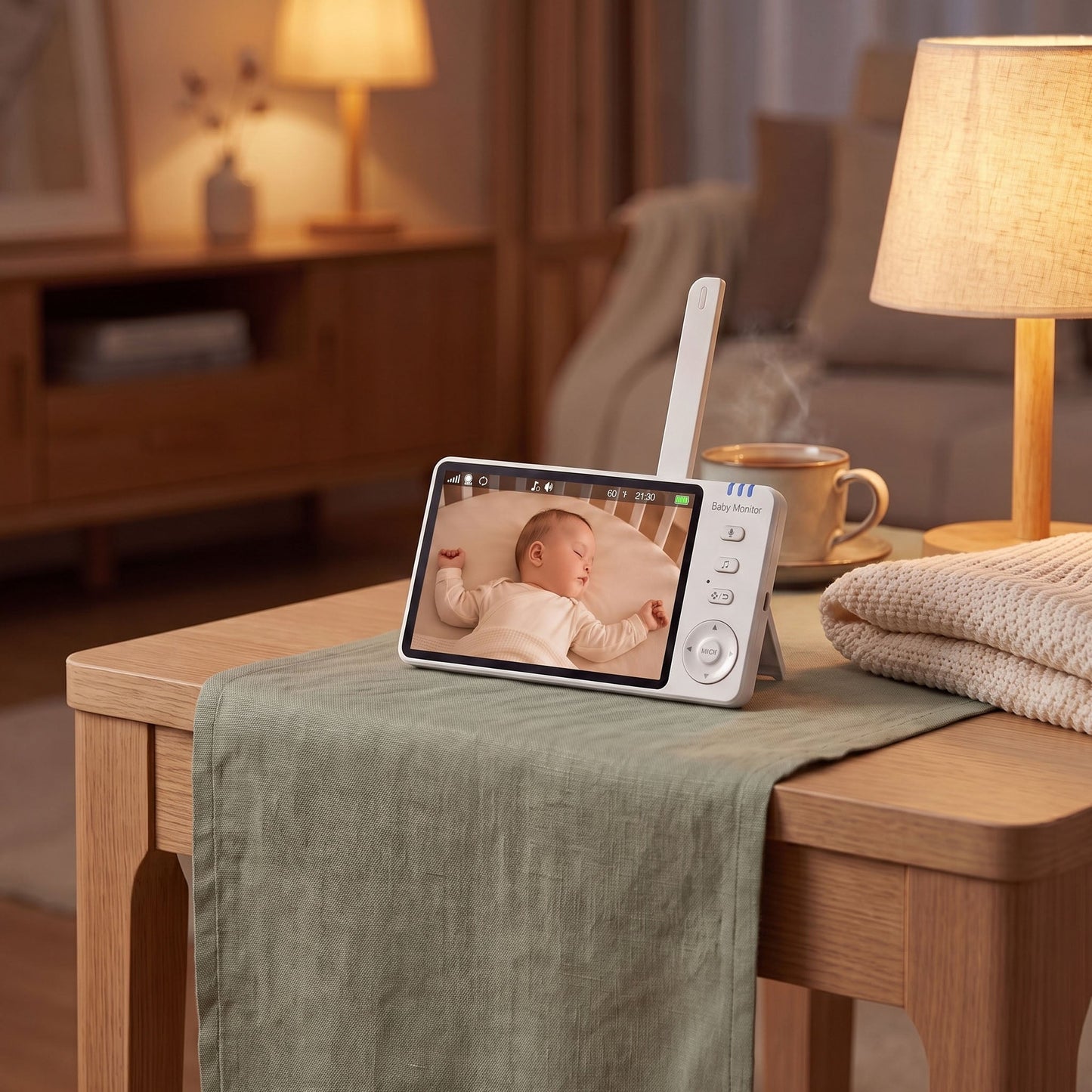 Baby Monitor | 360 Degree Pan & Tilt HD Camera | Remote Nursery Viewing