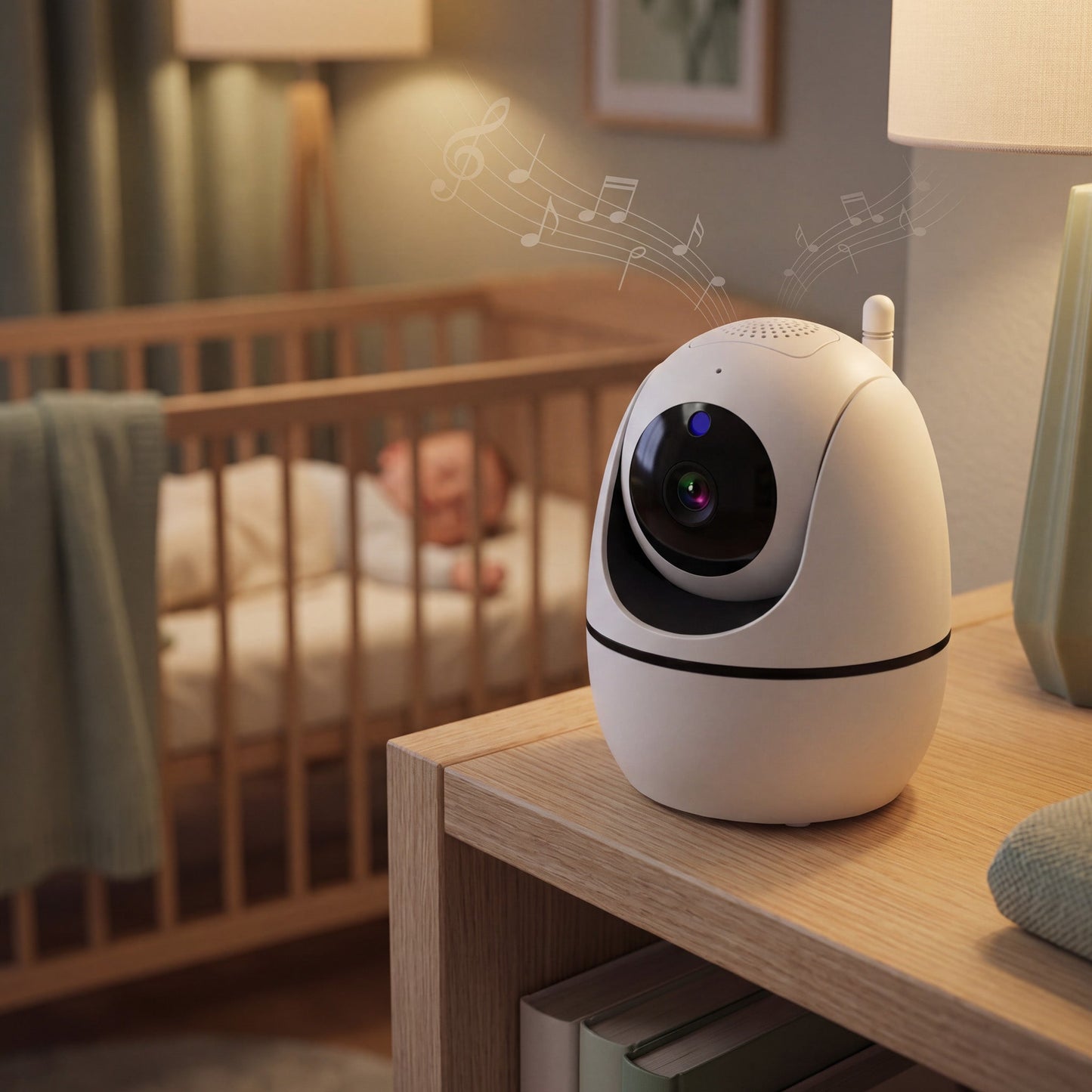 Baby Monitor | 360 Degree Pan & Tilt HD Camera | Remote Nursery Viewing