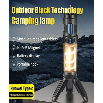 Outdoor Mosquito Repellent Light | Adjustable Brightness | USB-C | 3–15hr | 3–9m Range