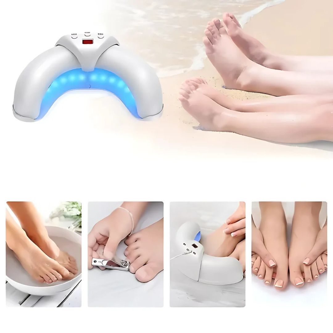 Dual-Wavelength Laser Light Device | Compact | Portable | Home Nail Care Use