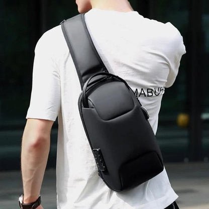 Waterproof Crossbody Bag | Anti-Theft Hidden Zip | USB 3.0 Charging Port | Oxford | Unisex