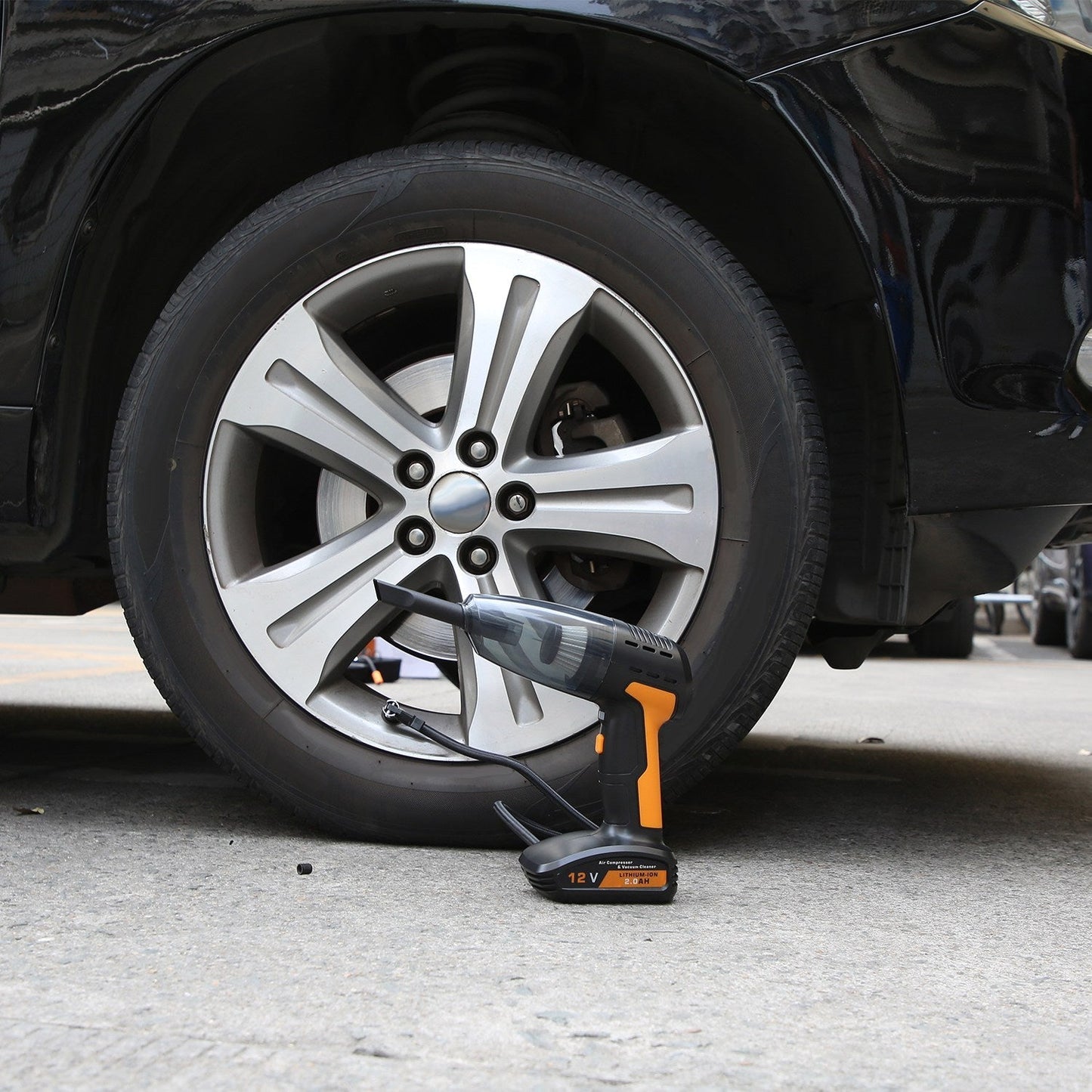 Cordless Car Vacuum & Tyre Inflator | 4-in-1 | 9000Pa | 120W | 6000mAh | LED