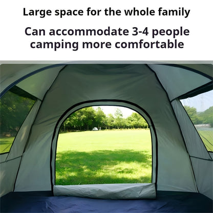 4-Person Pop-Up Tent | UV Protection | Instant Setup Camping Tent