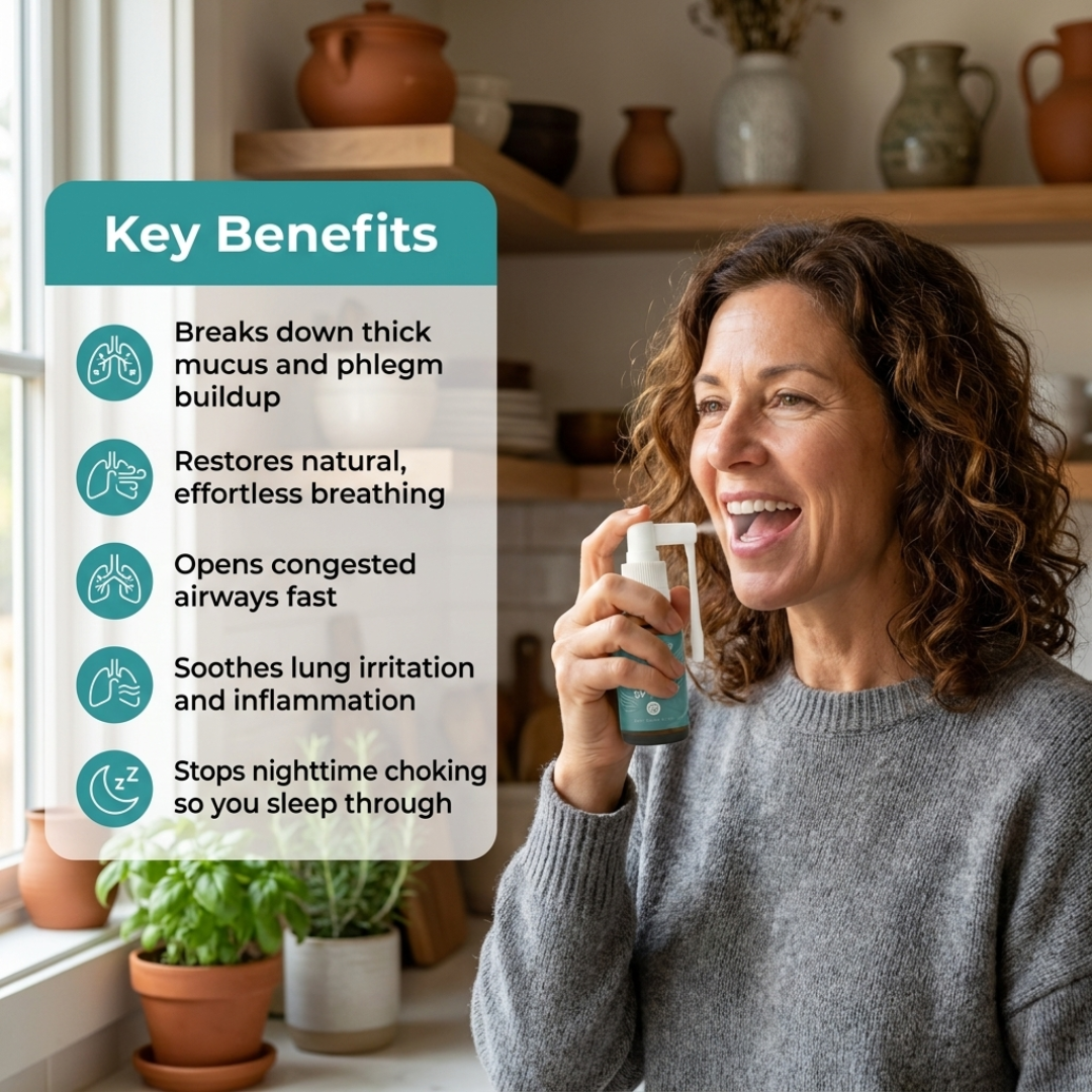Herena ClearFlow™ Lung Cleansing Spray For Daily Respiratory Support