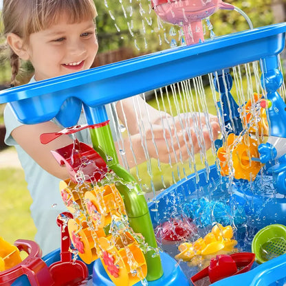 Sand & Water Play Table | 3 Tier | BPA-Free Plastic | Includes Accessories | Ages 1-5