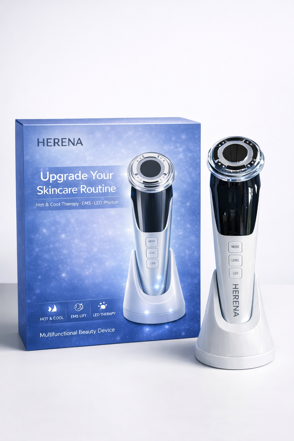 Herena SkinReset™ 5-In-1 Red & Blue Light Thermal Facial Device