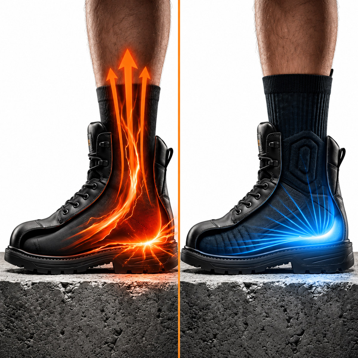 Herena ShiftProof™ Cushioned Work Socks for Long Shifts & Hard Floors