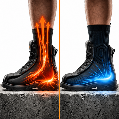 Herena ShiftProof™ Cushioned Work Socks for Long Shifts & Hard Floors