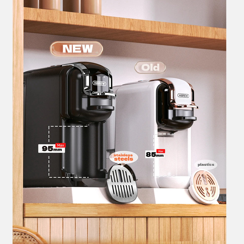 5-in-1 Coffee Machine | 20-Bar | Nespresso & K-Cup | Hot & Cold Brew | Black & White