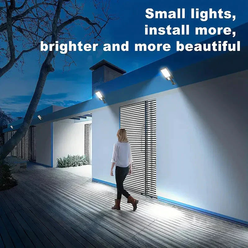 Solar Security Floodlight | 5000 Lumens | PIR Motion Sensor | Dusk to Dawn | IP66 | Remote Control