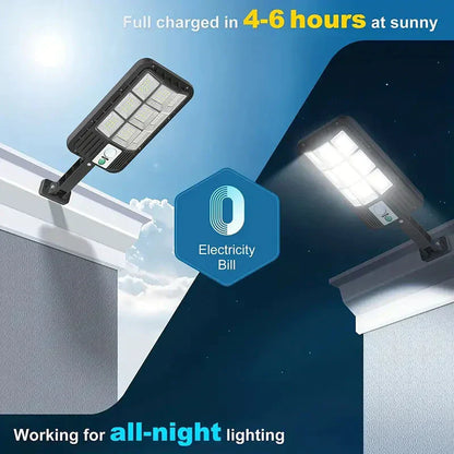 Solar Security Floodlight | 5000 Lumens | PIR Motion Sensor | Dusk to Dawn | IP66 | Remote Control