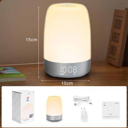 Sunrise Alarm Clock | Wake-Up Light with Natural Sounds | Dimmable Night Light | USB-C Rechargeable