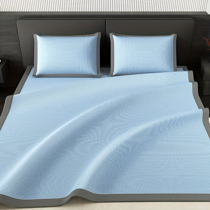 Cooling Mattress Protector | Ice Silk & Polyester | 2-3 Piece Set | Grey, Blue, Green, Coffee & Pink