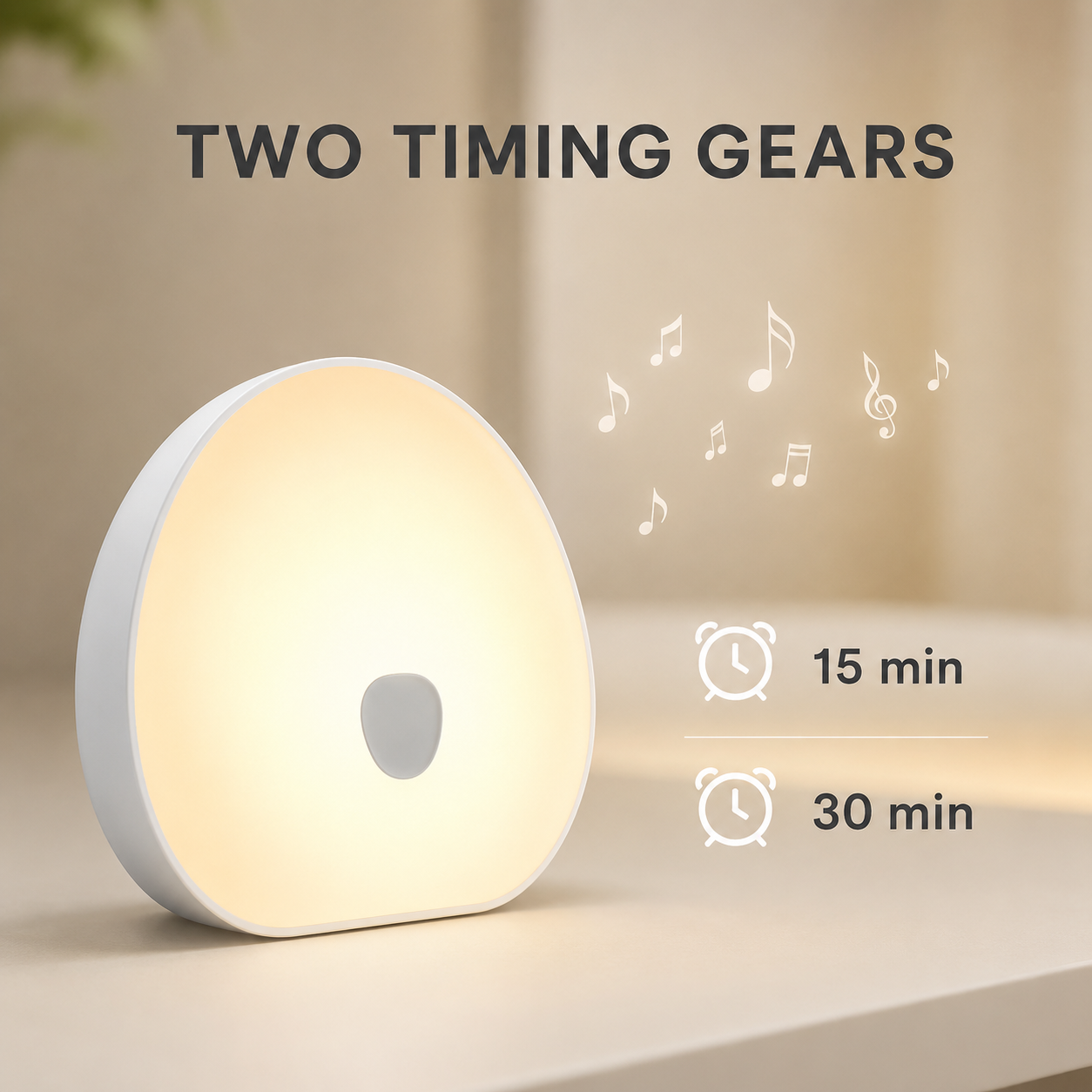 Baby White Noise Machine | RGB Night Light | Rechargeable Soothing Sound Lamp