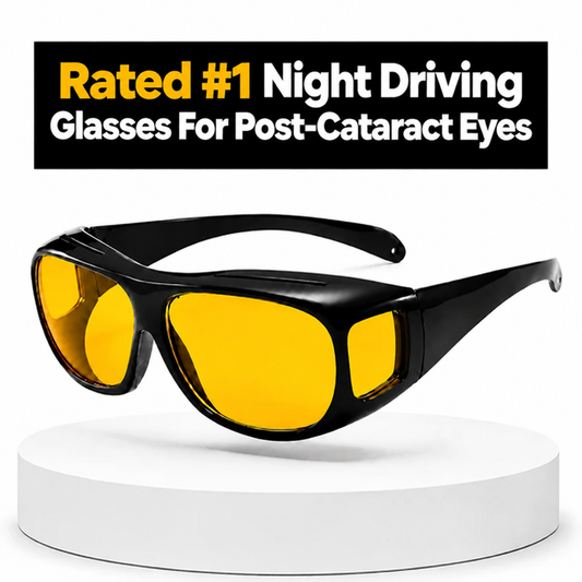 Herena ClearView™ Post-Cataract Night Driving Glasses with Harsh-Light Filtering